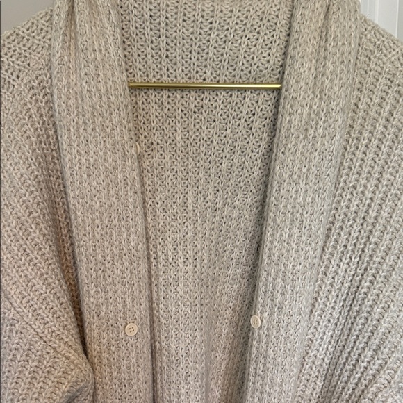 Faux Fur Collar Knit Cardigan - Picture 6 of 6